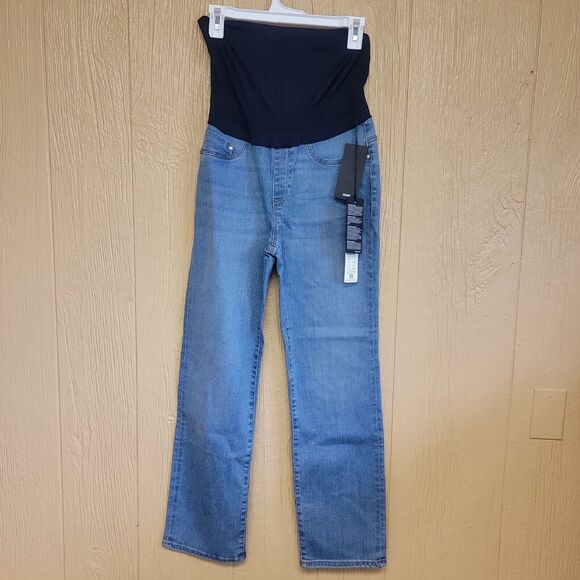 Mavi Clare Womens Maternity Jeans Lt Brushed Supersoft Straight Leg 32/28 - Picture 1 of 8